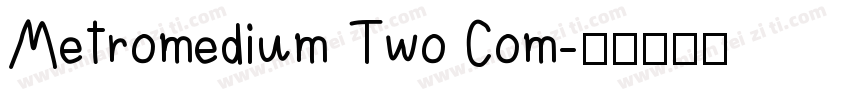 Metromedium Two Com字体转换